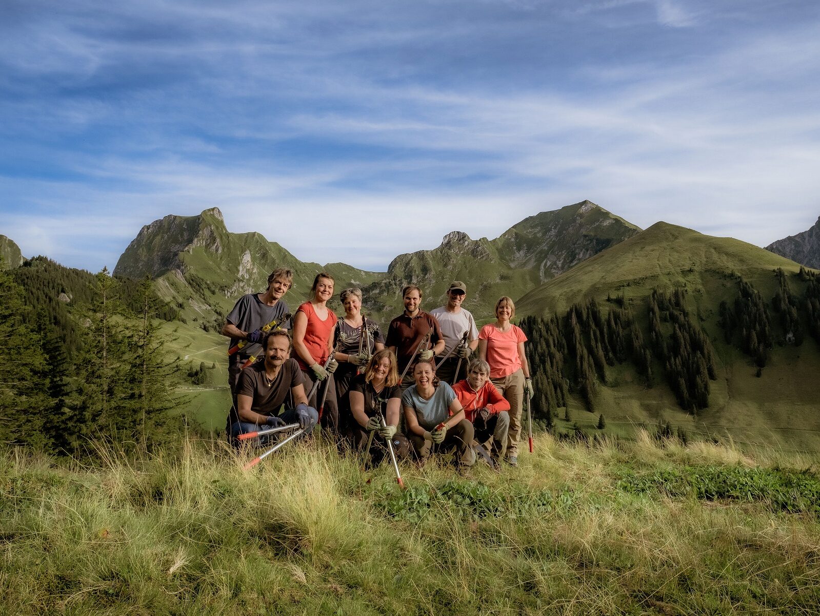 Corporate Volunteering - Natureinsatz auf der Alp im Naturpark Gantrisch