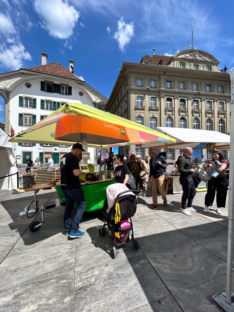 Pärkemarkt Infomobil Auftritt