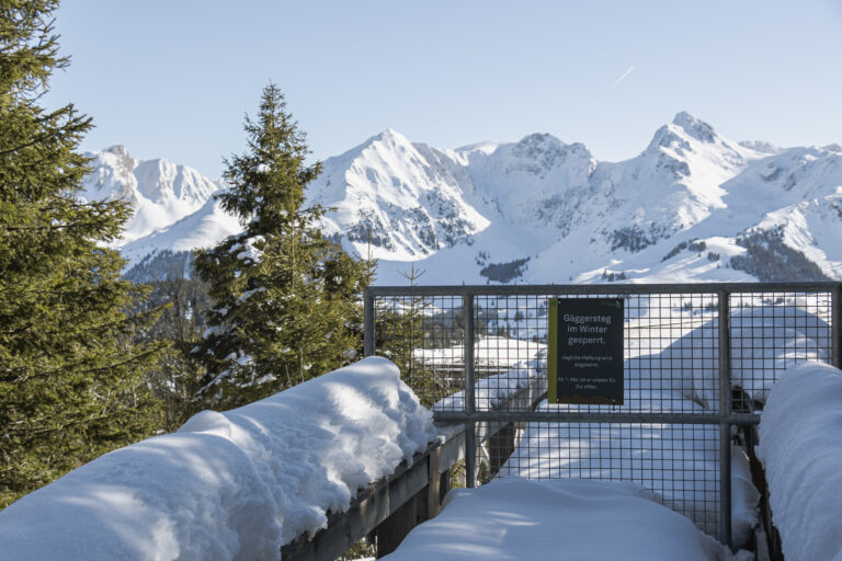 Wintersperre Gäggersteg