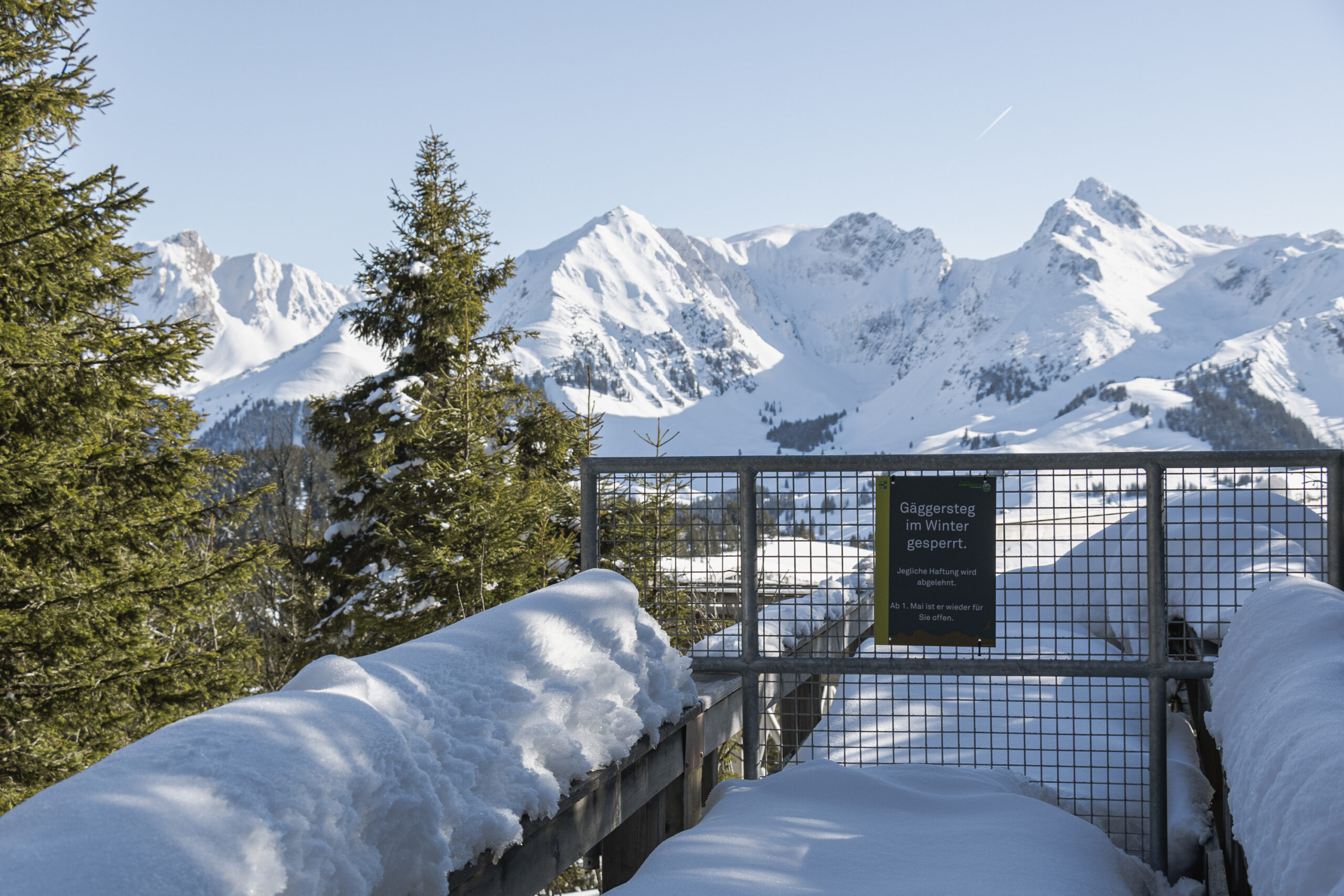 Wintersperre Gäggersteg