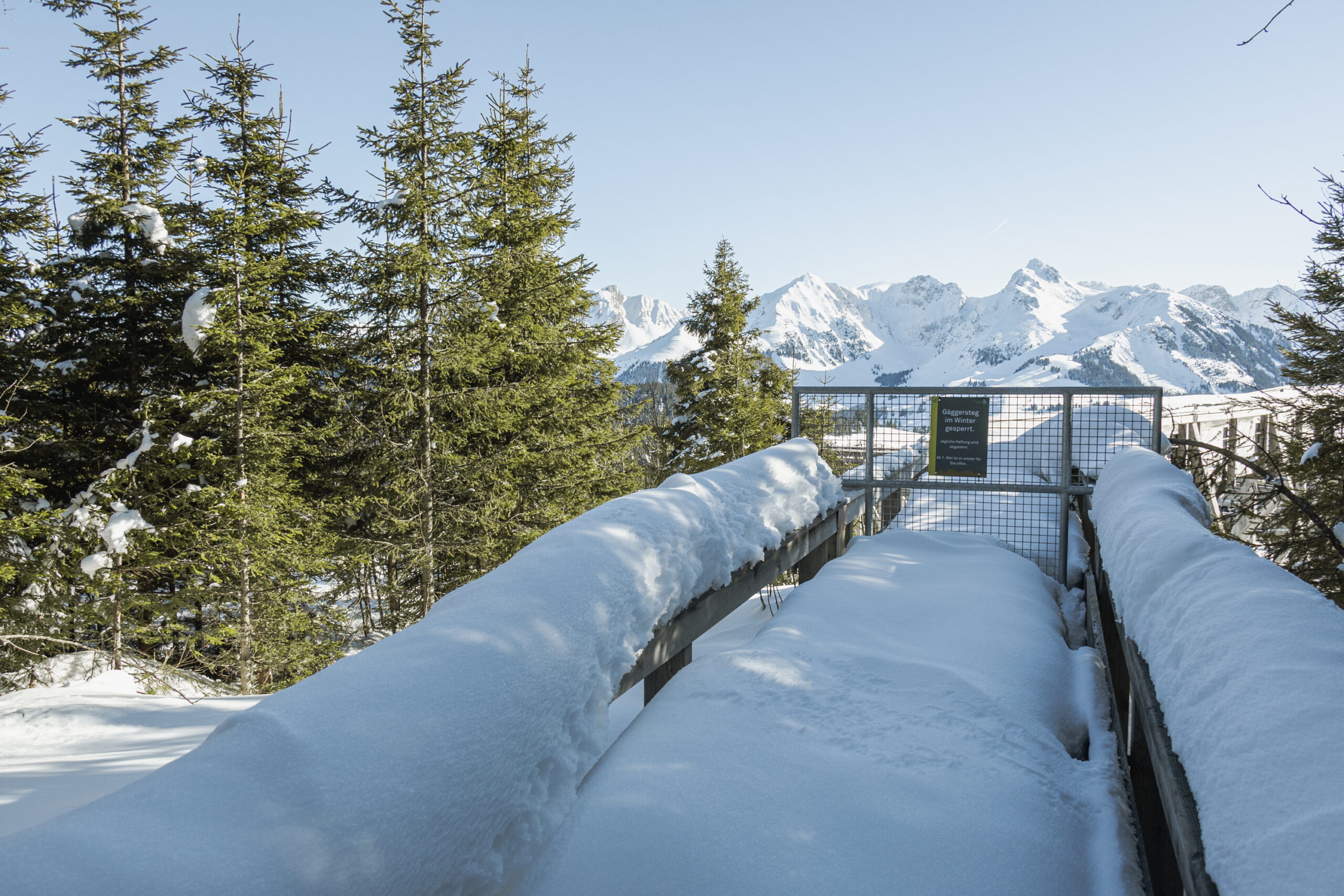 Wintersperre Gäggersteg