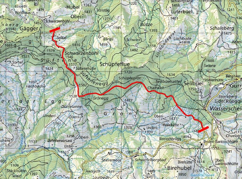Strassensperrung Süftenenstrasse Gäggersteg