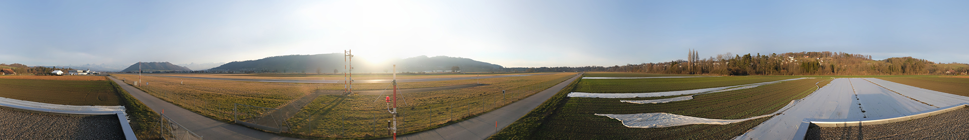 Belp Flughafen 360° Kamera, 09.02.2026, 17:00 Uhr