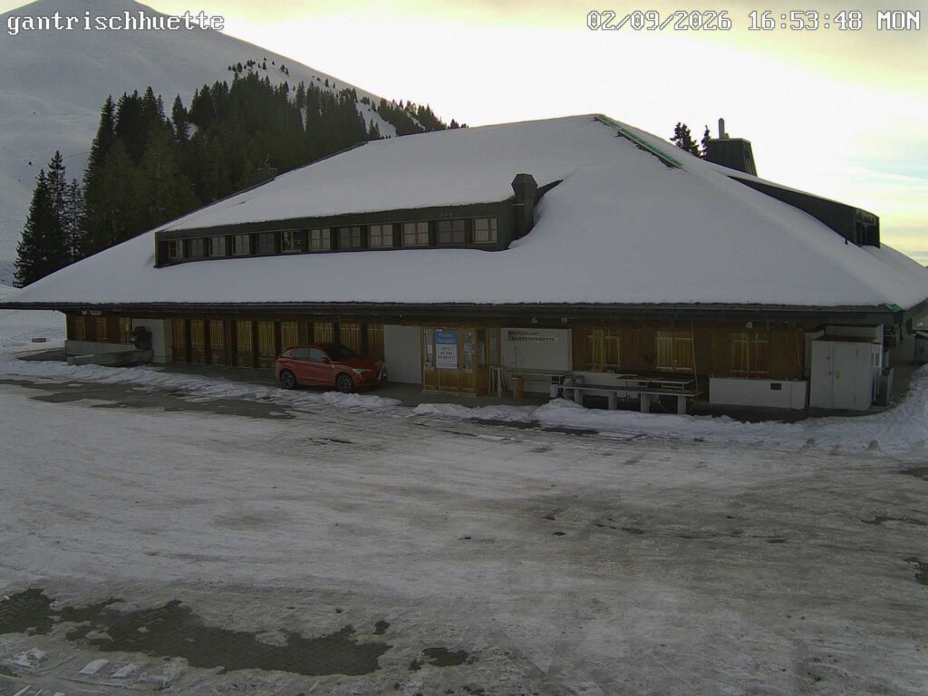 Webcam Gantrischhütte, 09.02.2026, 16:53 Uhr