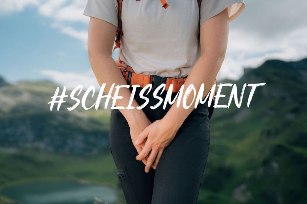 Scheissmoment Kampagne der Berner Wanderwege